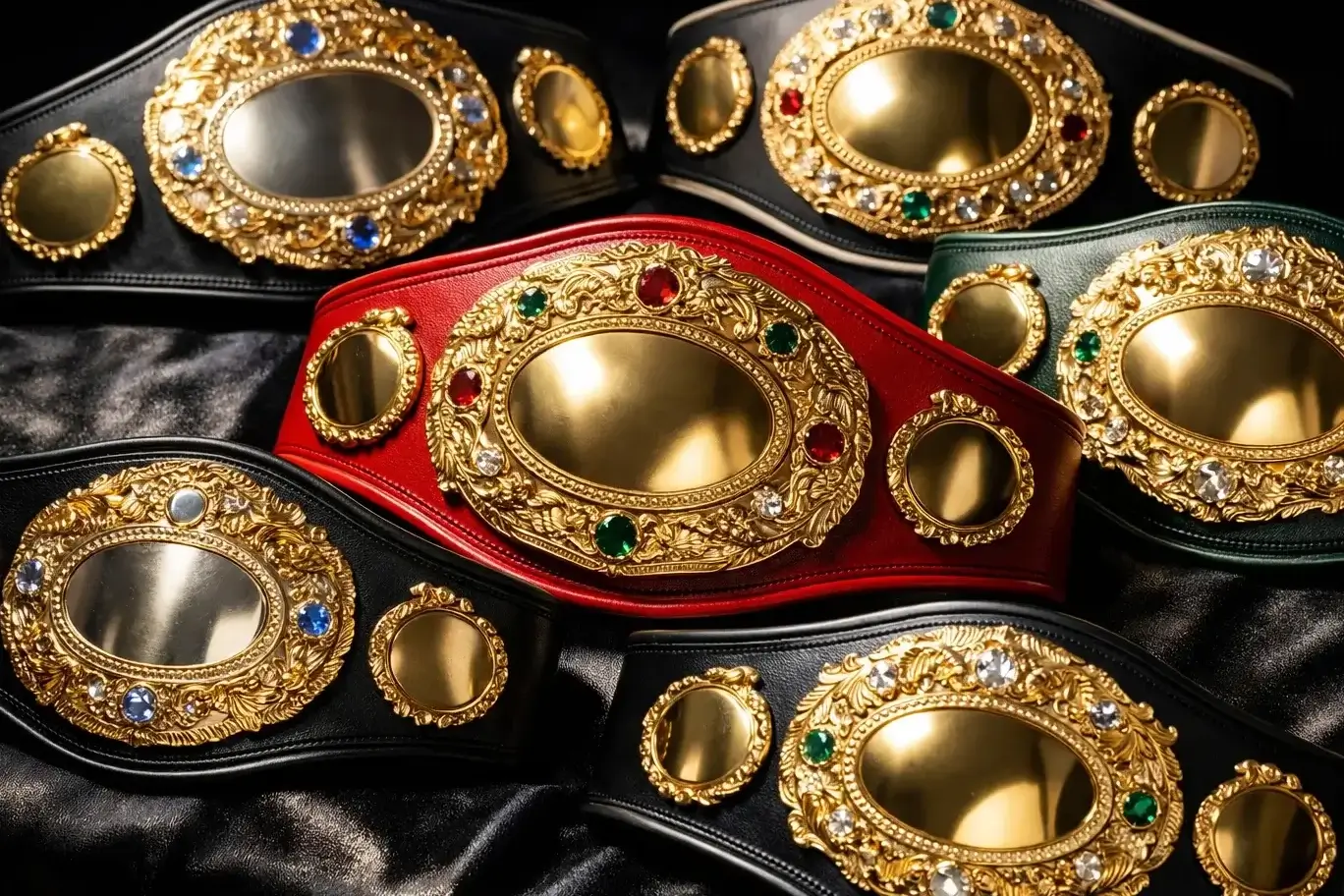 Weltmeistergürtel der großen Boxverbände